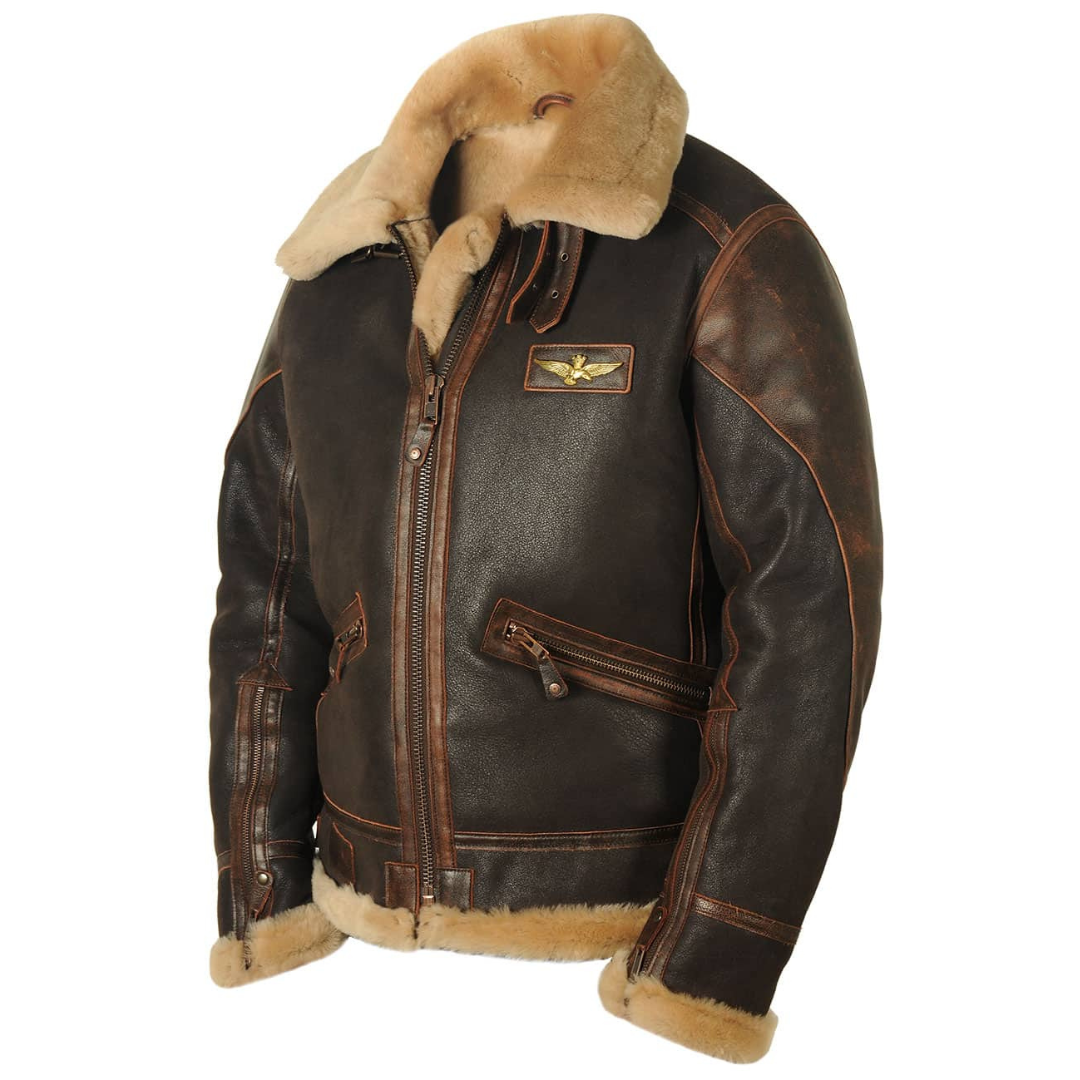 Chaqueta de aviador clásica con aislamiento térmico