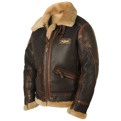 Chaqueta de aviador clásica con aislamiento térmico