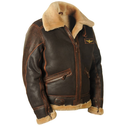 Chaqueta de aviador clásica con aislamiento térmico