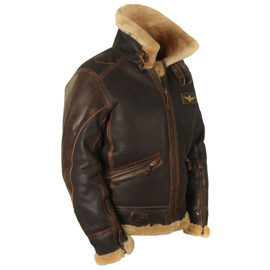 Chaqueta de aviador clásica con aislamiento térmico