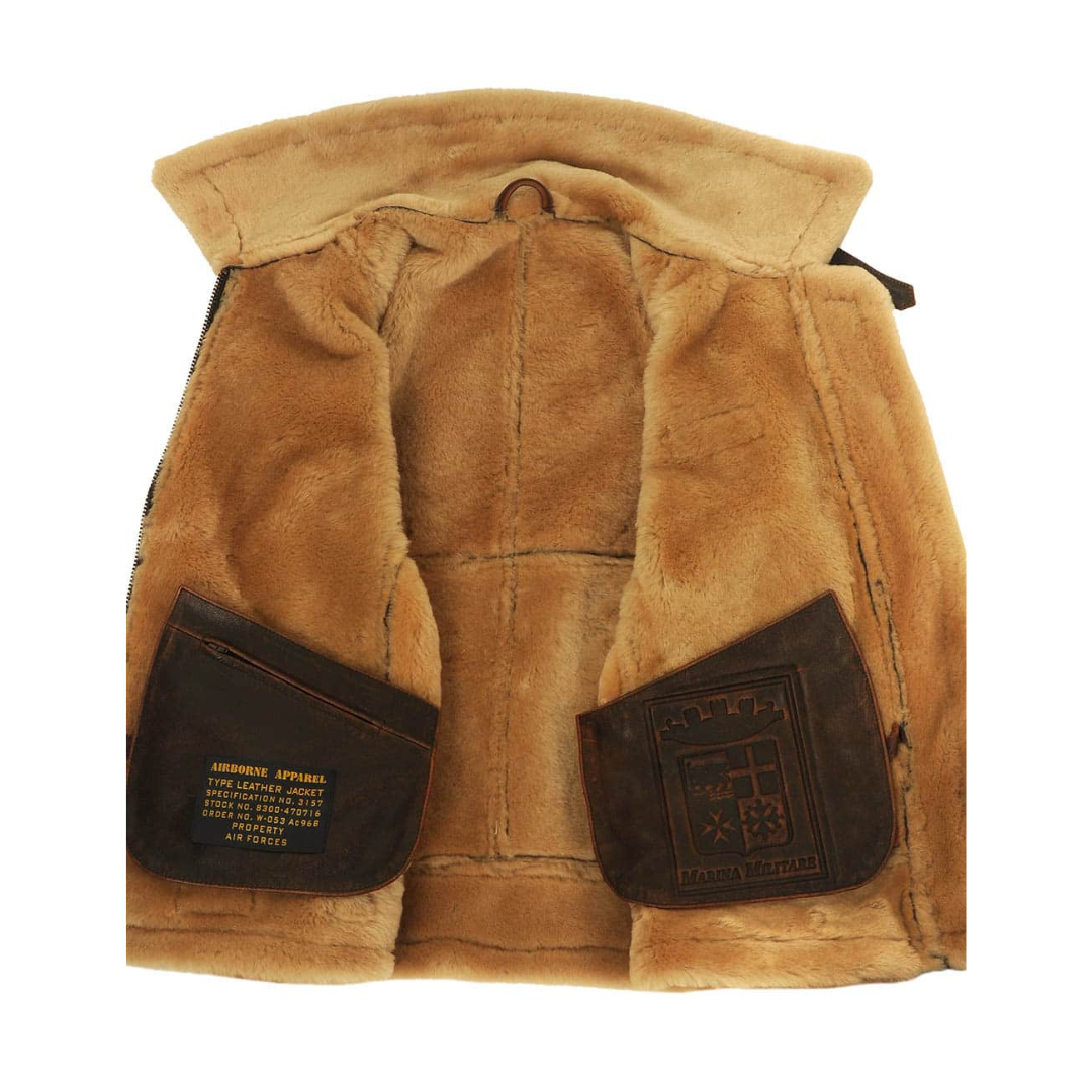 Chaqueta de aviador clásica con aislamiento térmico