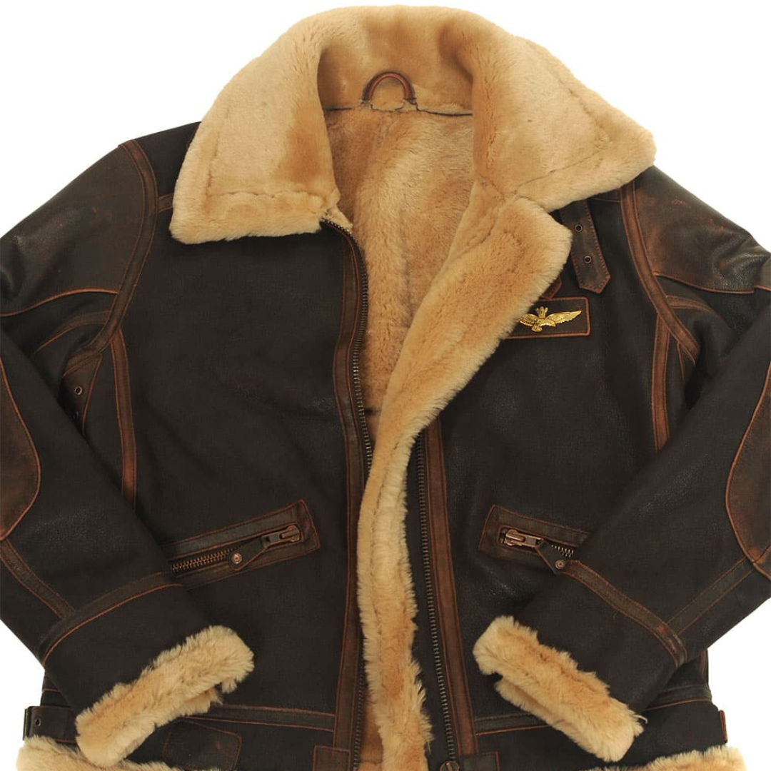 Chaqueta de aviador clásica con aislamiento térmico