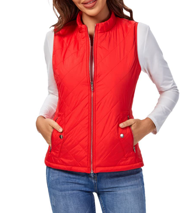 Chaleco acolchado ligero y elegante para mujer