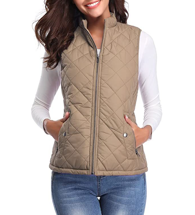 Chaleco acolchado ligero y elegante para mujer