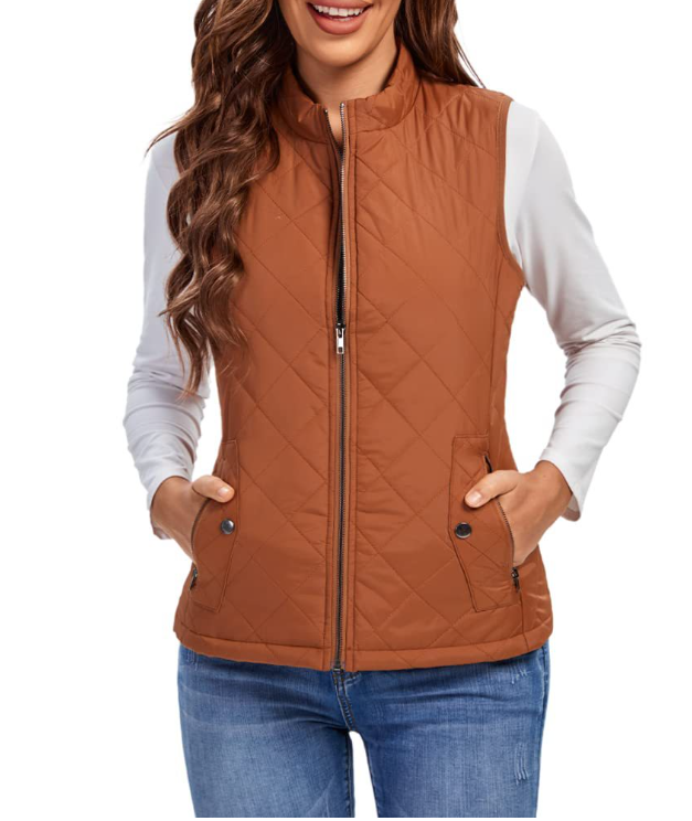 Chaleco acolchado ligero y elegante para mujer