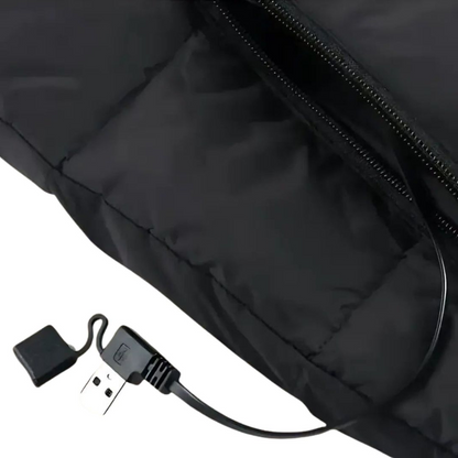 Chaleco calefactable para mujer - Chaleco eléctrico ligero con niveles de calor ajustables