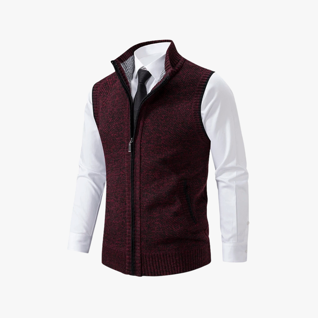 Chaleco de punto para hombre de gran comodidad disponible en varios colores