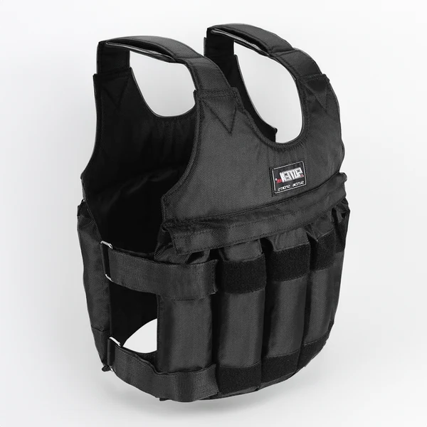 Chaleco lastrado de 50 kg para fitness y entrenamiento de fuerza