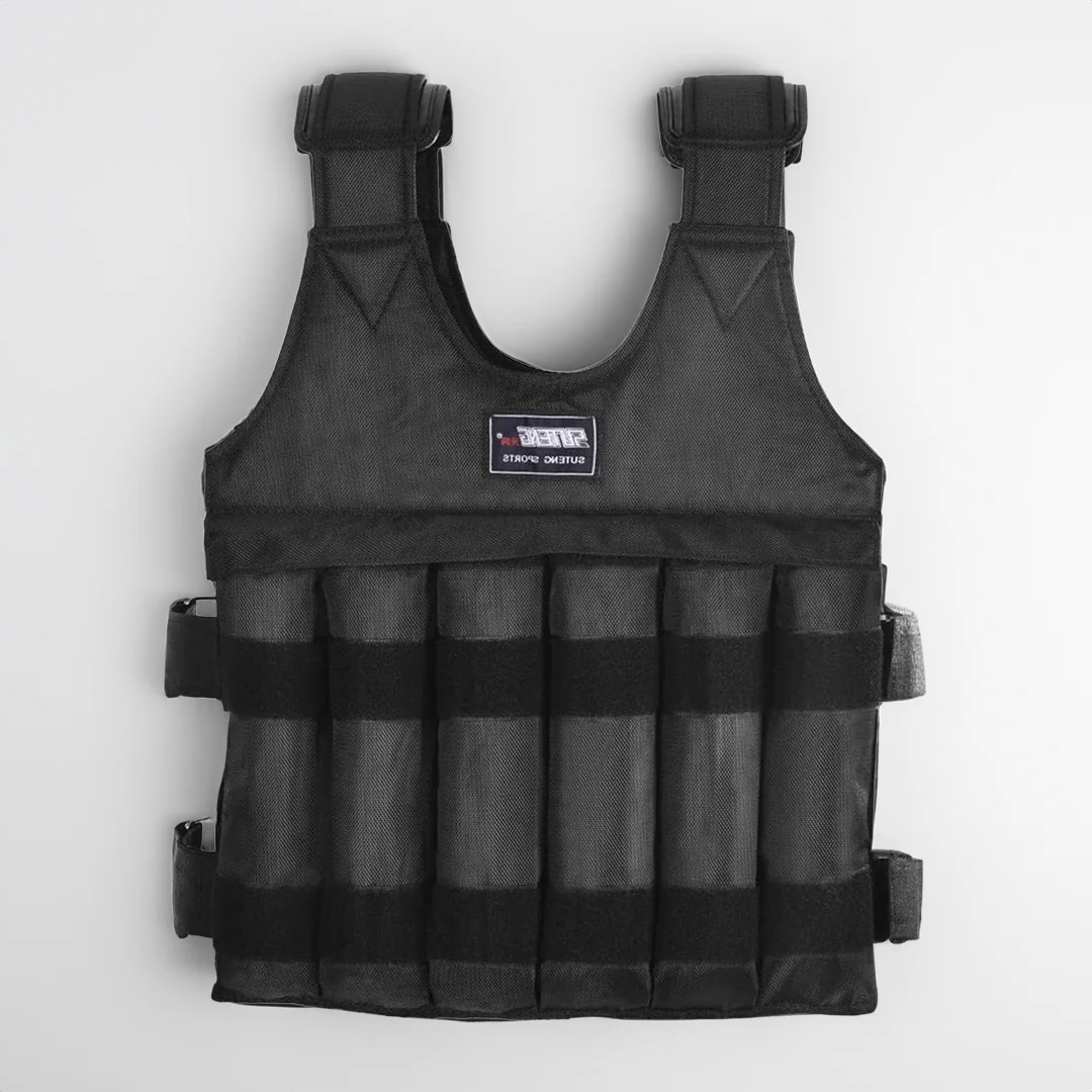 Chaleco lastrado de 50 kg para fitness y entrenamiento de fuerza