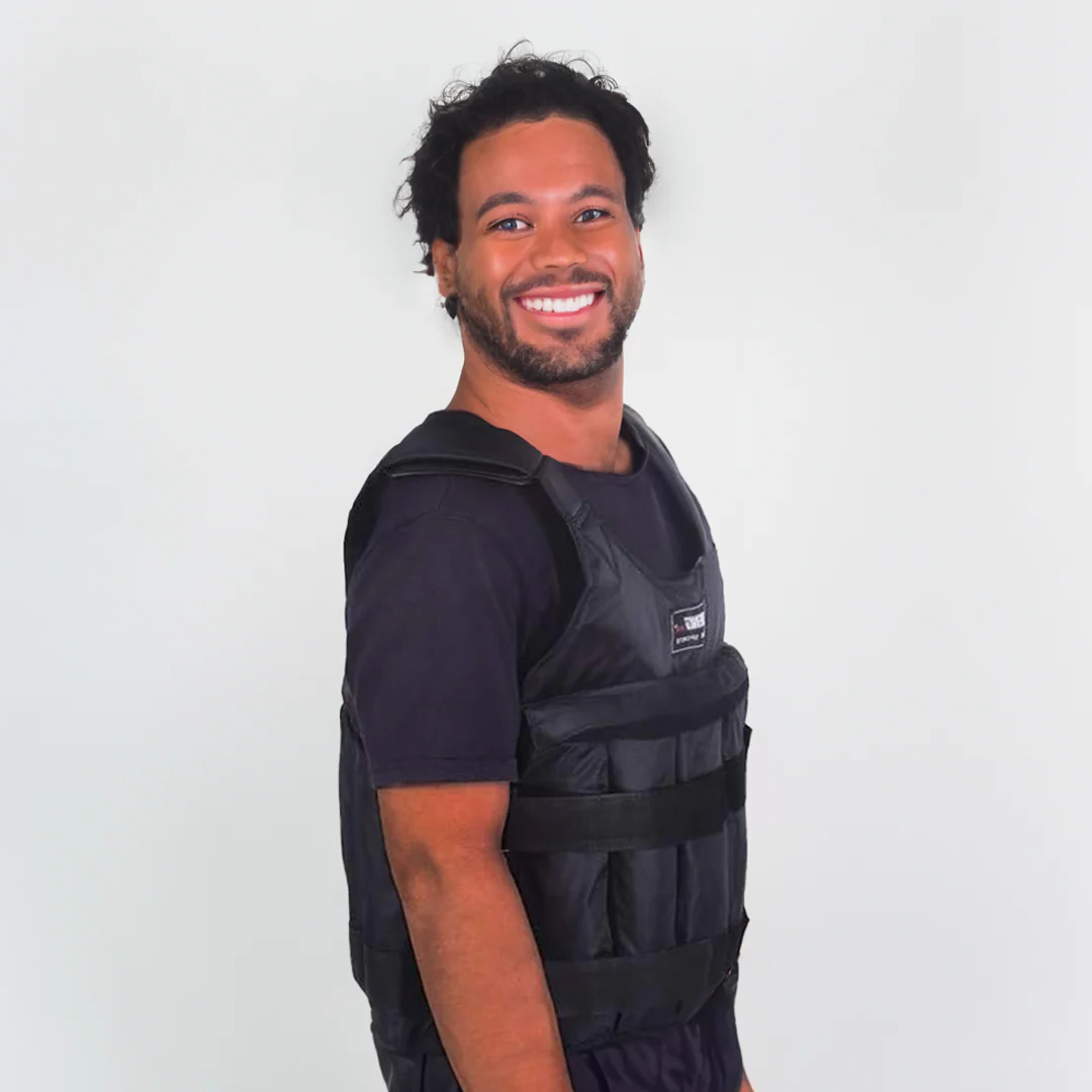 Chaleco lastrado de 50 kg para fitness y entrenamiento de fuerza