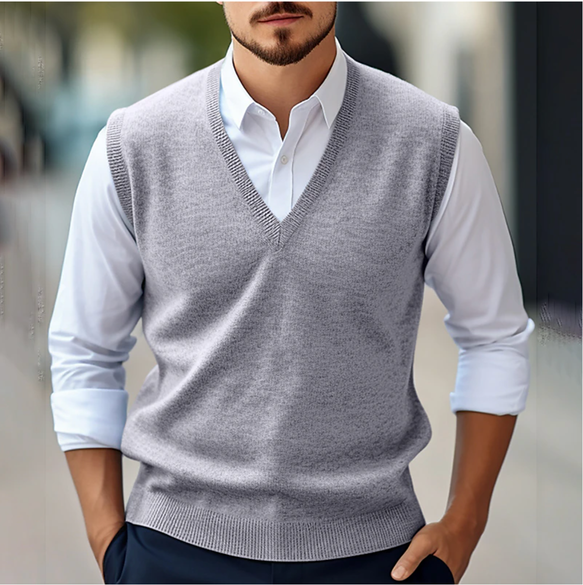 Chaleco para hombre - Elegante y ligero - Sin mangas