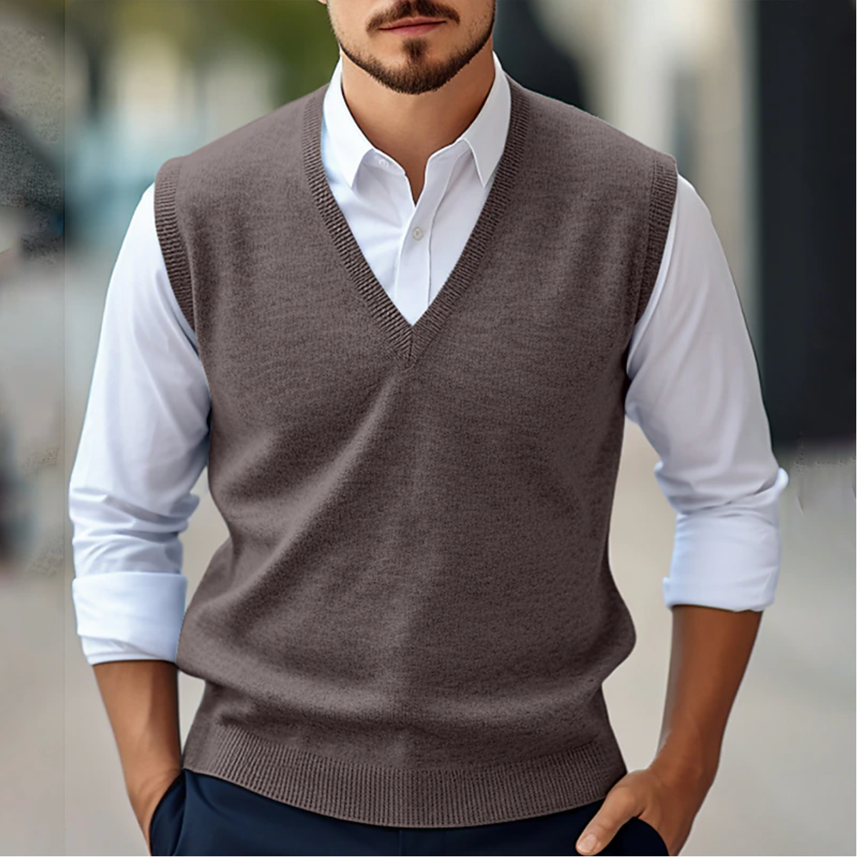 Chaleco para hombre - Elegante y ligero - Sin mangas