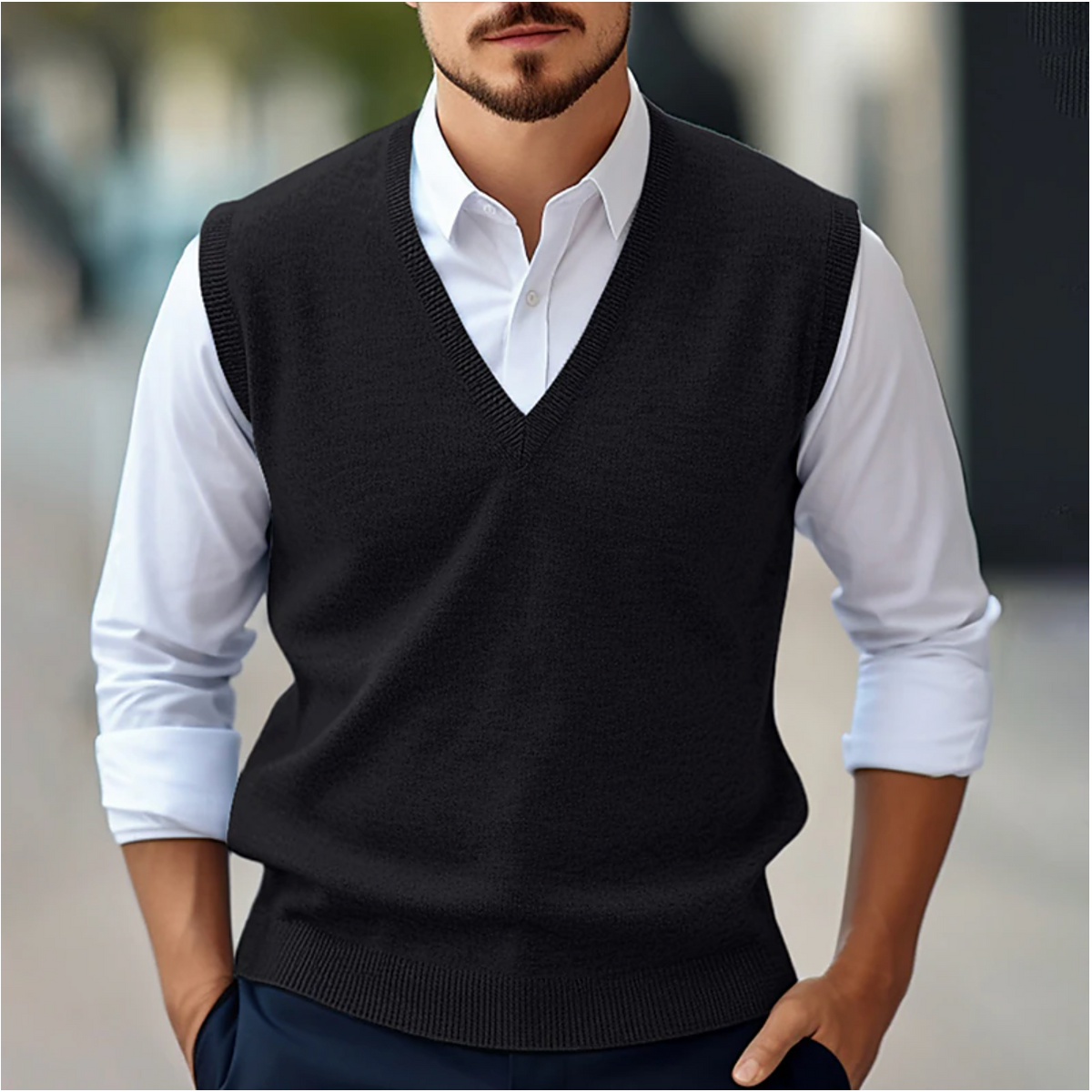 Chaleco para hombre - Elegante y ligero - Sin mangas