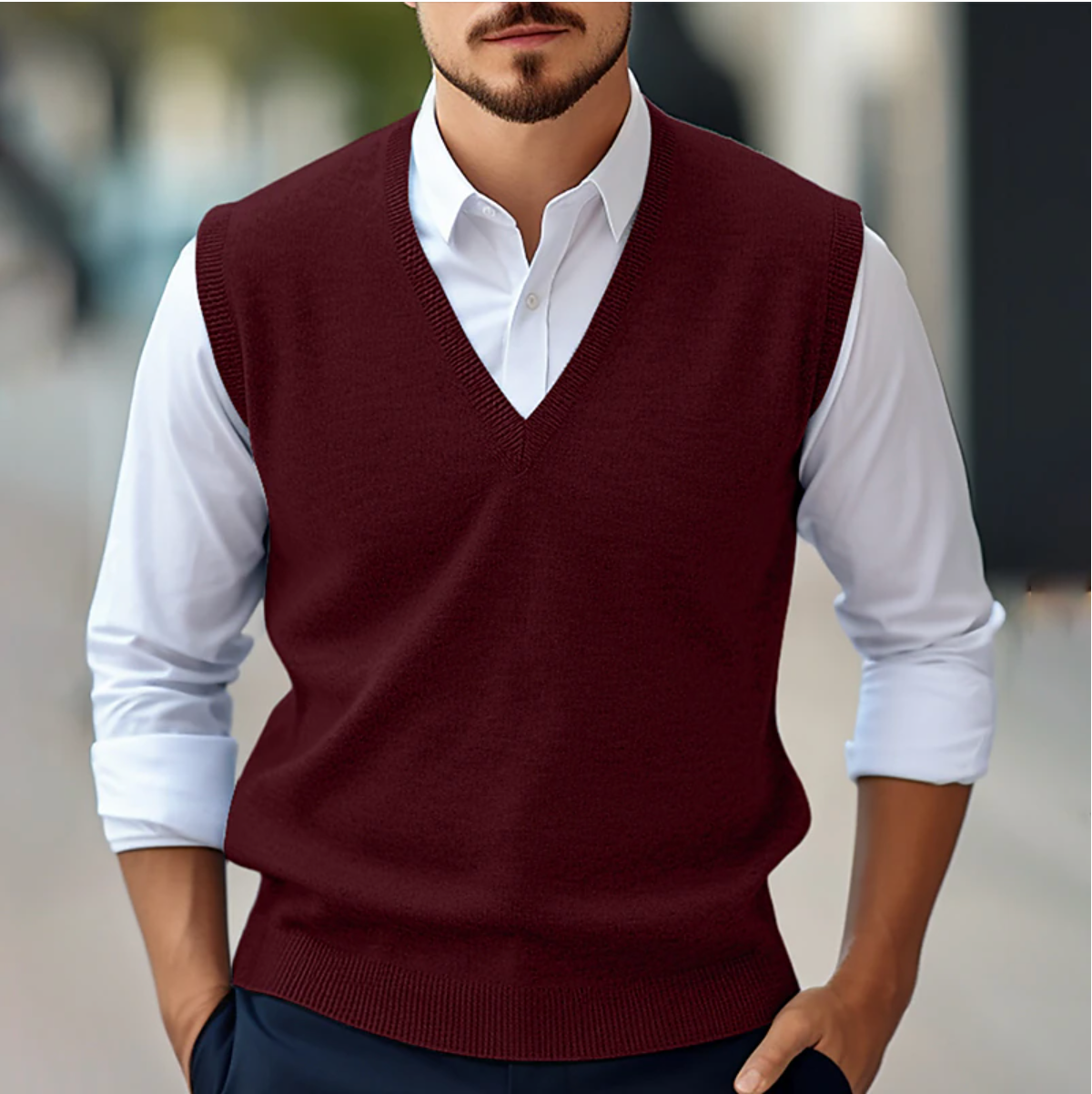 Chaleco para hombre - Elegante y ligero - Sin mangas