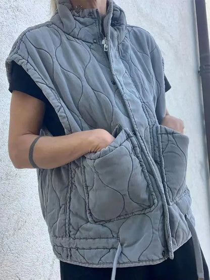 Chaleco sin mangas de algodón