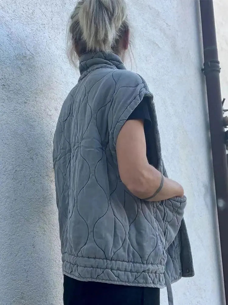 Chaleco sin mangas de algodón