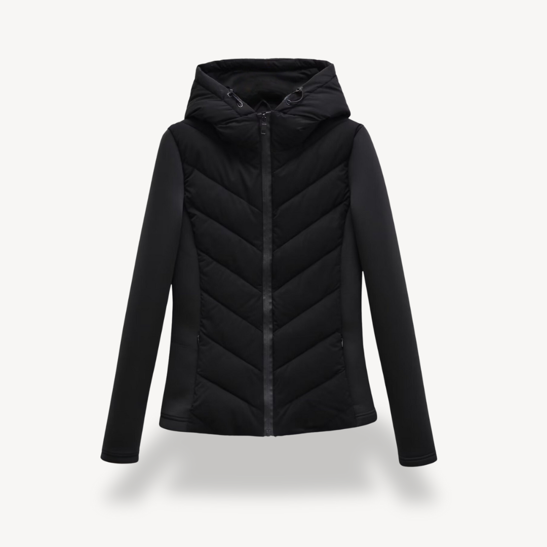 Chaqueta acolchada chevrón para mujer