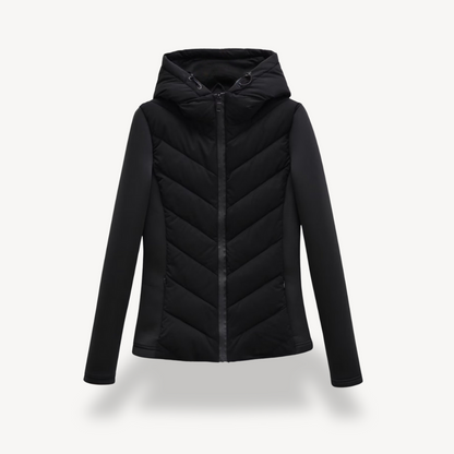 Chaqueta acolchada chevrón para mujer