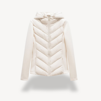 Chaqueta acolchada chevrón para mujer