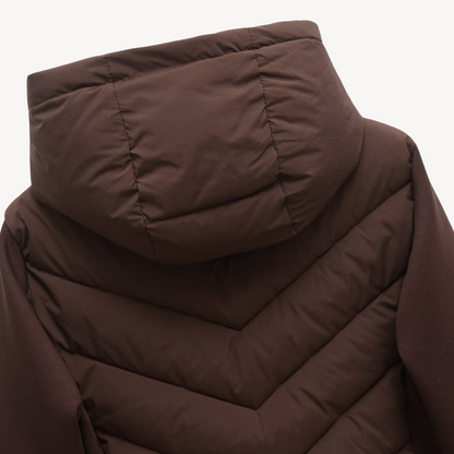 Chaqueta acolchada chevrón para mujer