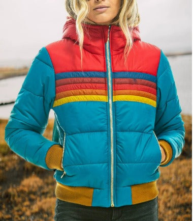 Chaqueta acolchada con aislamiento térmico y resistente al agua