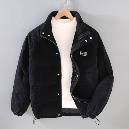 Chaqueta acolchada de pana para hombre