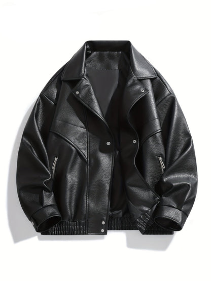 Chaqueta biker efecto piel