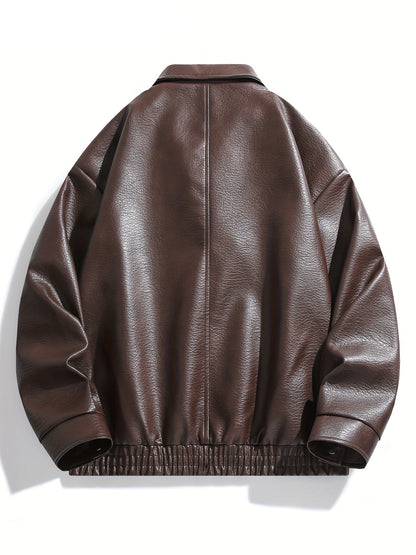Chaqueta biker efecto piel