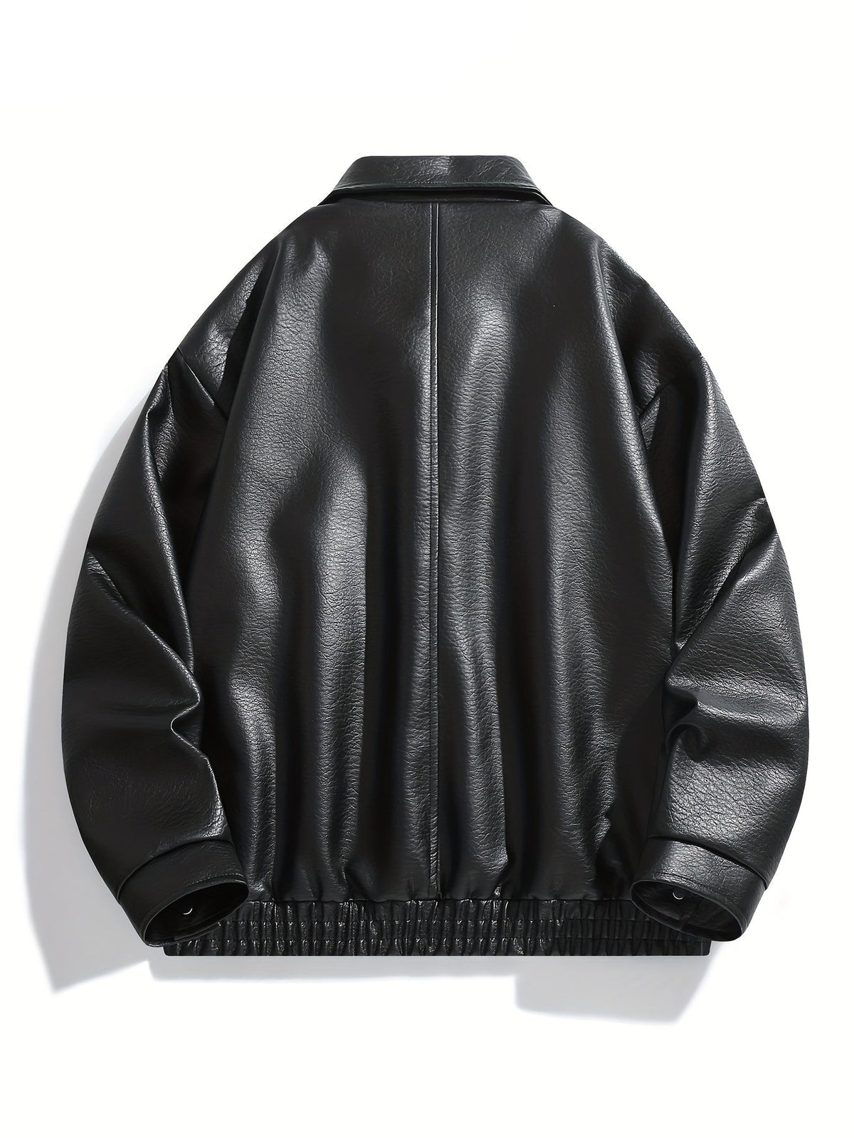 Chaqueta biker efecto piel