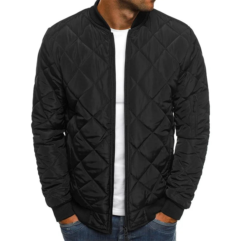 Chaqueta bomber acolchada de corte entallado para hombre
