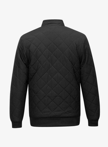 Chaqueta bomber acolchada para hombre con forro polar y cremallera completa