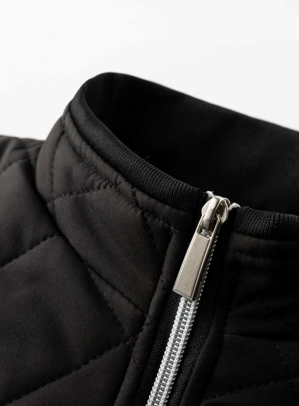Chaqueta bomber acolchada para hombre con forro polar y cremallera completa