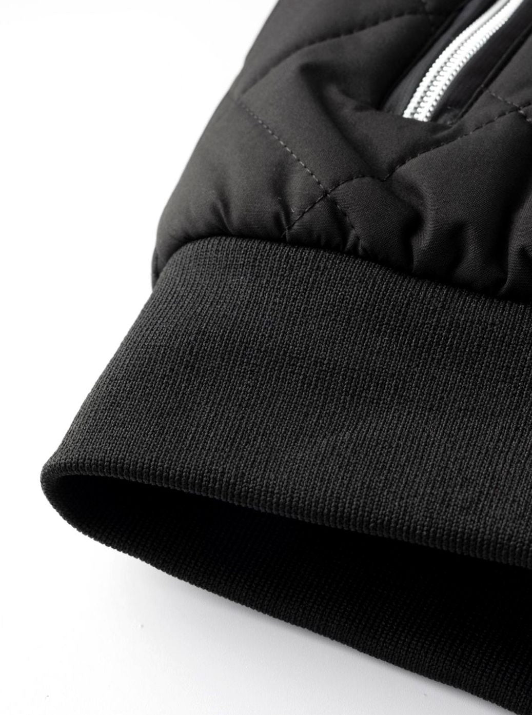 Chaqueta bomber acolchada para hombre con forro polar y cremallera completa