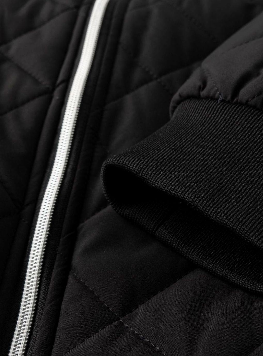 Chaqueta bomber acolchada para hombre con forro polar y cremallera completa