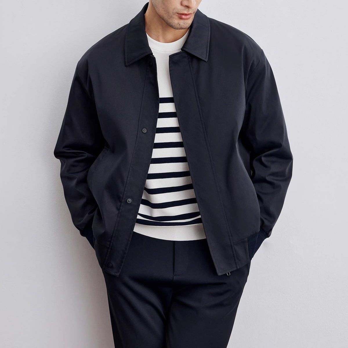 Chaqueta bomber casual e impermeable para hombre