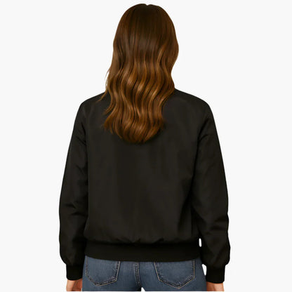 Chaqueta bomber de manga larga para mujer