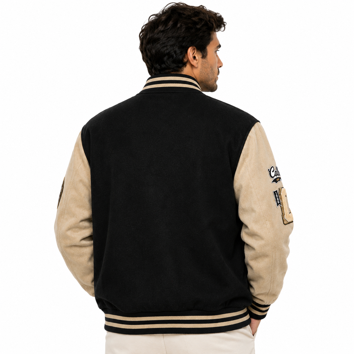 Chaqueta bomber para hombre | Cierre de botones y bolsillos laterales | Chaqueta casual de manga larga para uso diario, desplazamientos y looks a capas de temporada