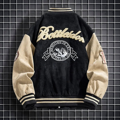 Chaqueta bomber para hombre | Cierre de botones y bolsillos laterales | Chaqueta casual de manga larga para uso diario, desplazamientos y looks a capas de temporada