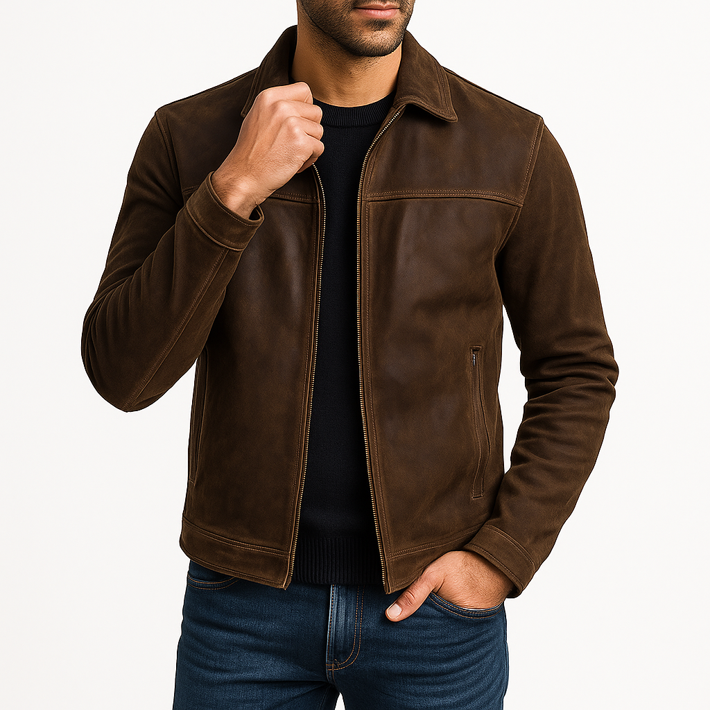 Chaqueta clásica con cremallera