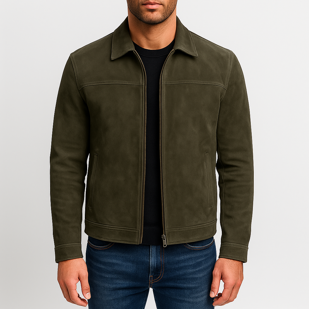 Chaqueta clásica con cremallera
