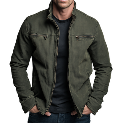 Chaqueta clásica de algodón para hombre