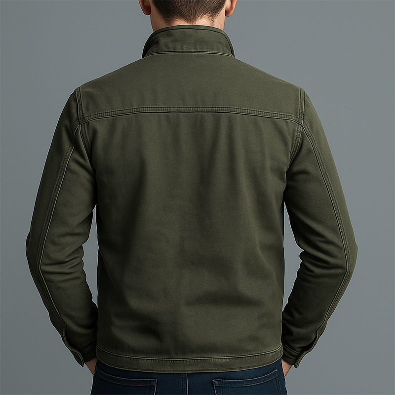 Chaqueta clásica de algodón para hombre