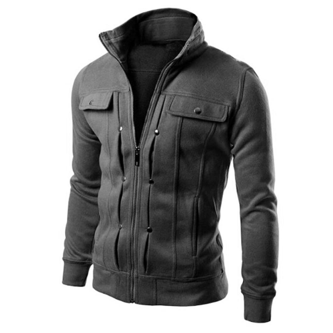 Chaqueta con Cremallera para Hombre | Chaqueta con Cuello Alto