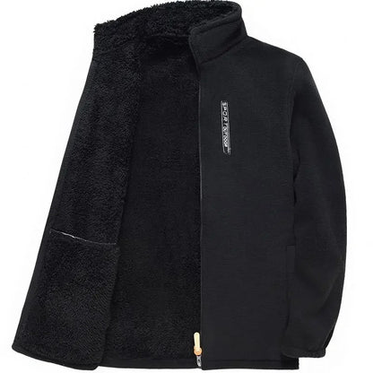 Chaqueta con cremallera y forro polar para hombre