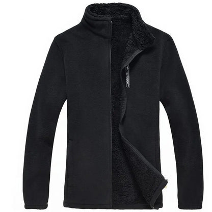 Chaqueta con cremallera y forro polar para hombre