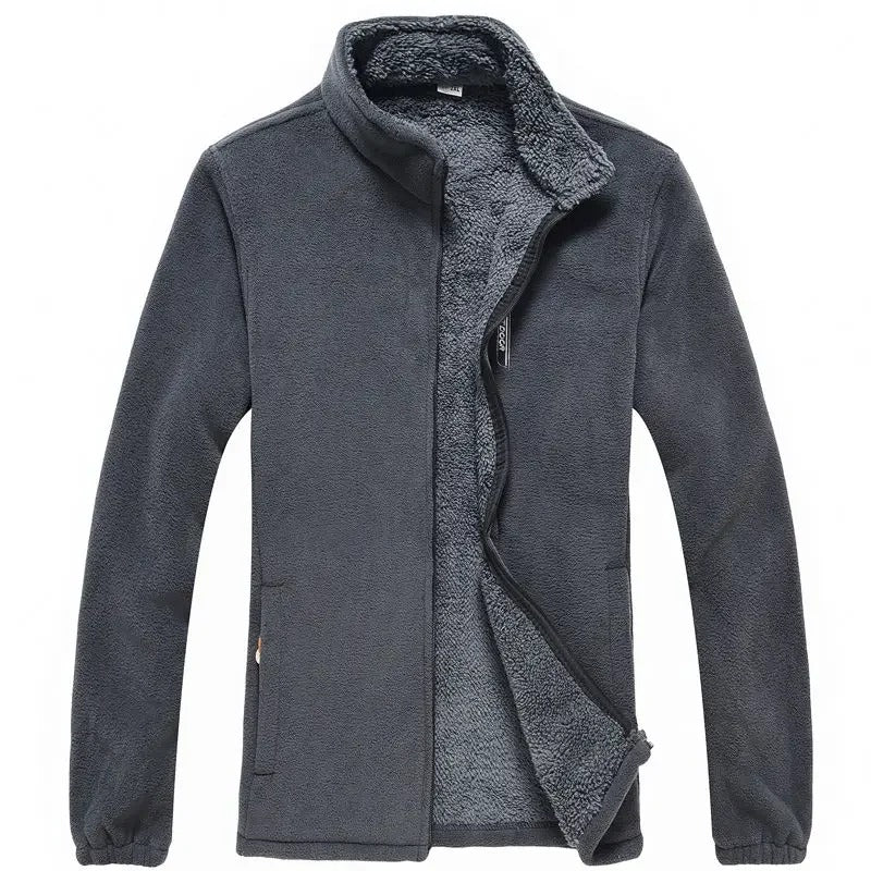 Chaqueta con cremallera y forro polar para hombre