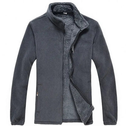 Chaqueta con cremallera y forro polar para hombre