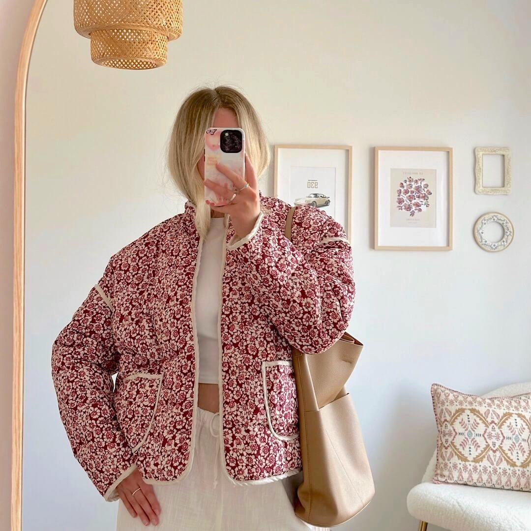 Chaqueta con estampado floral
