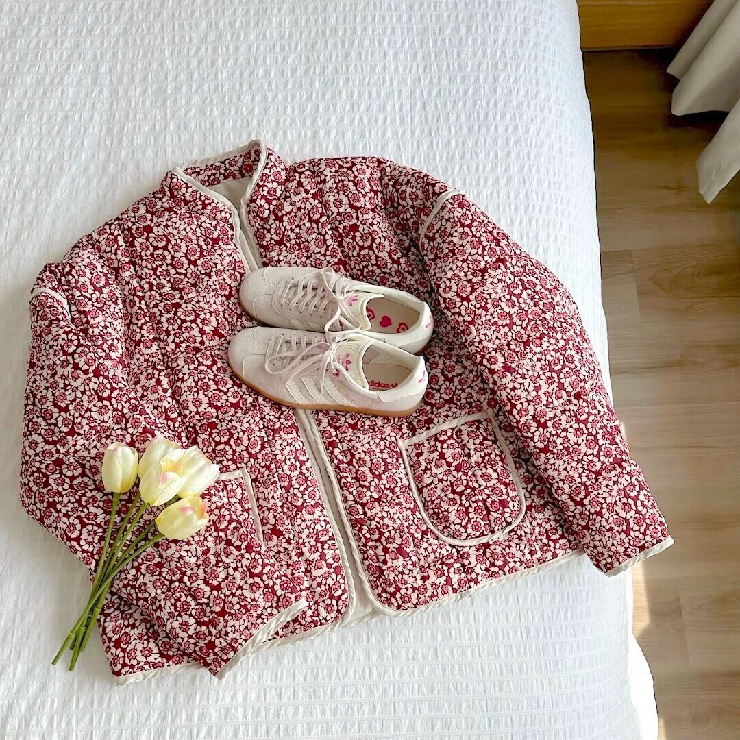 Chaqueta con estampado floral