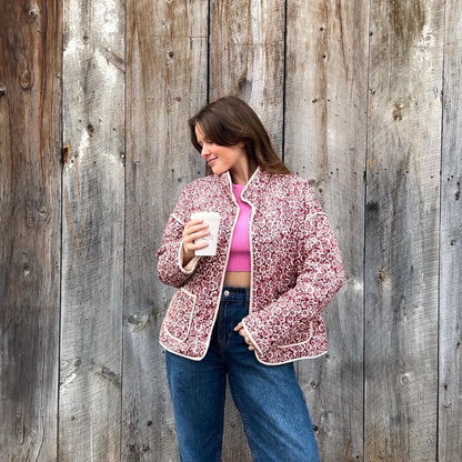 Chaqueta con estampado floral